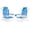 Blue, variant on Patiojoy Foldable Beach Chair Set of 2 Patio Sling Chairs w/Wide Armrest Green