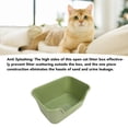 thumbnail image 3 of Large Cat Litter Box,Non Stick Extra Large Space Open Cat Litter Box with Stylish Appearance Spacious Cat Litter Box Functional Kitty Litter Pan, 3 of 7