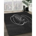 thumbnail image 3 of Ahgly Company Machine Washable Indoor Rectangle Transitional Night Black Area Rugs, 7' x 9', 3 of 7