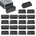 thumbnail image 1 of Uxcell 50-Pack Tapones de extremo de tubería, tapones de agujero rectangulares de plástico de 2 x 1 pulgadas para patas de silla / taburete de bar, 1 of 1