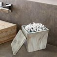 thumbnail image 2 of nu steel Stone Hedge Resin Decorative Bathroom Vanity Countertop Storage Organizer Canister Jar, 2 of 5