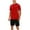 Red, variant on Mens Athletic Shorts and Tshirt Set Workout Outfit Quick Dry Sportswear Running Gym Training Activewear
