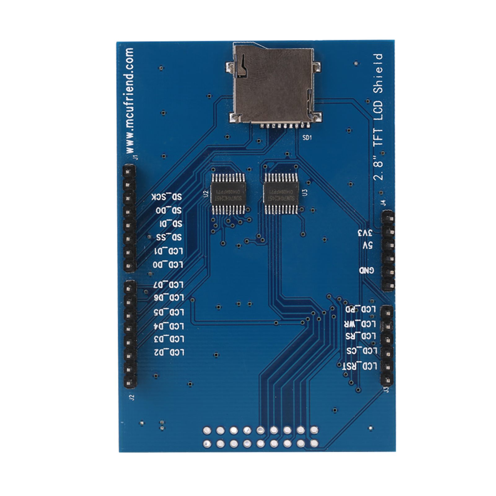 2.8 Inch TFT LCD Touch Screen Display Module with Memory Card Slot PCB