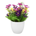thumbnail image 1 of Decoración falsa para bodas, fiestas y hogar, planta de flores de bonsái de seda artificial de color morado, 1 of 8