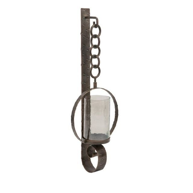 IMAX Corporation Harding Link Candle Holder Wall Sconce in Brown