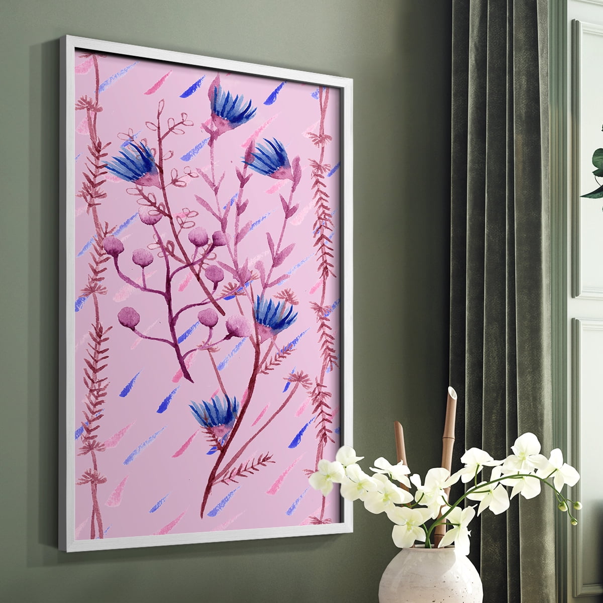 XO Collection B Framed Print - Solid Wood in Single Picture Frame Solid Wood 2 Framed Print