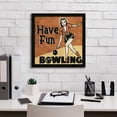 thumbnail image 4 of Epic Graffiti 'Have Fun Bowling'  by Erin Clark Canvas Wall Art, 18" x 18", 4 of 7