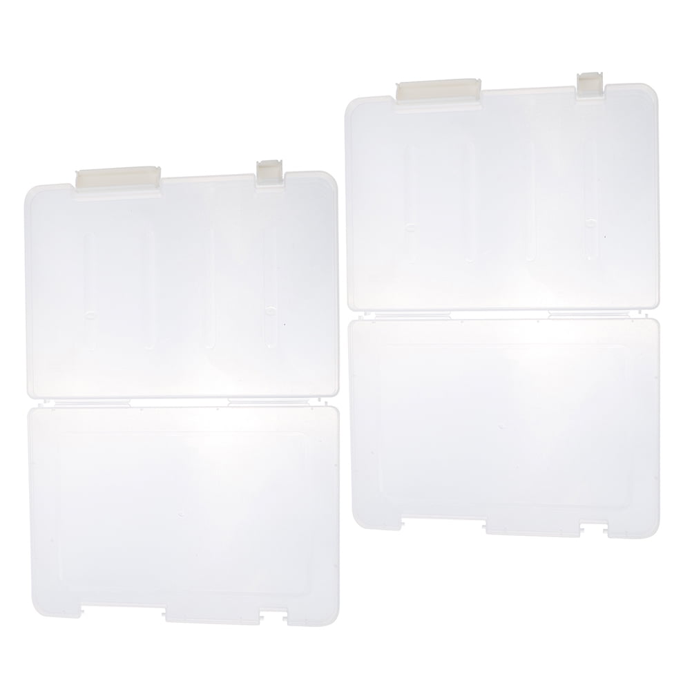 Vosarea Set of Plastic Storage Bins with Design for Home and Office Organization