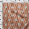 thumbnail image 3 of oneOone Georgette Viscose Orange Fabric Abstract Block Sewing Craft Projects Fabric Prints By Yard 42 Inch Wide, 3 of 5