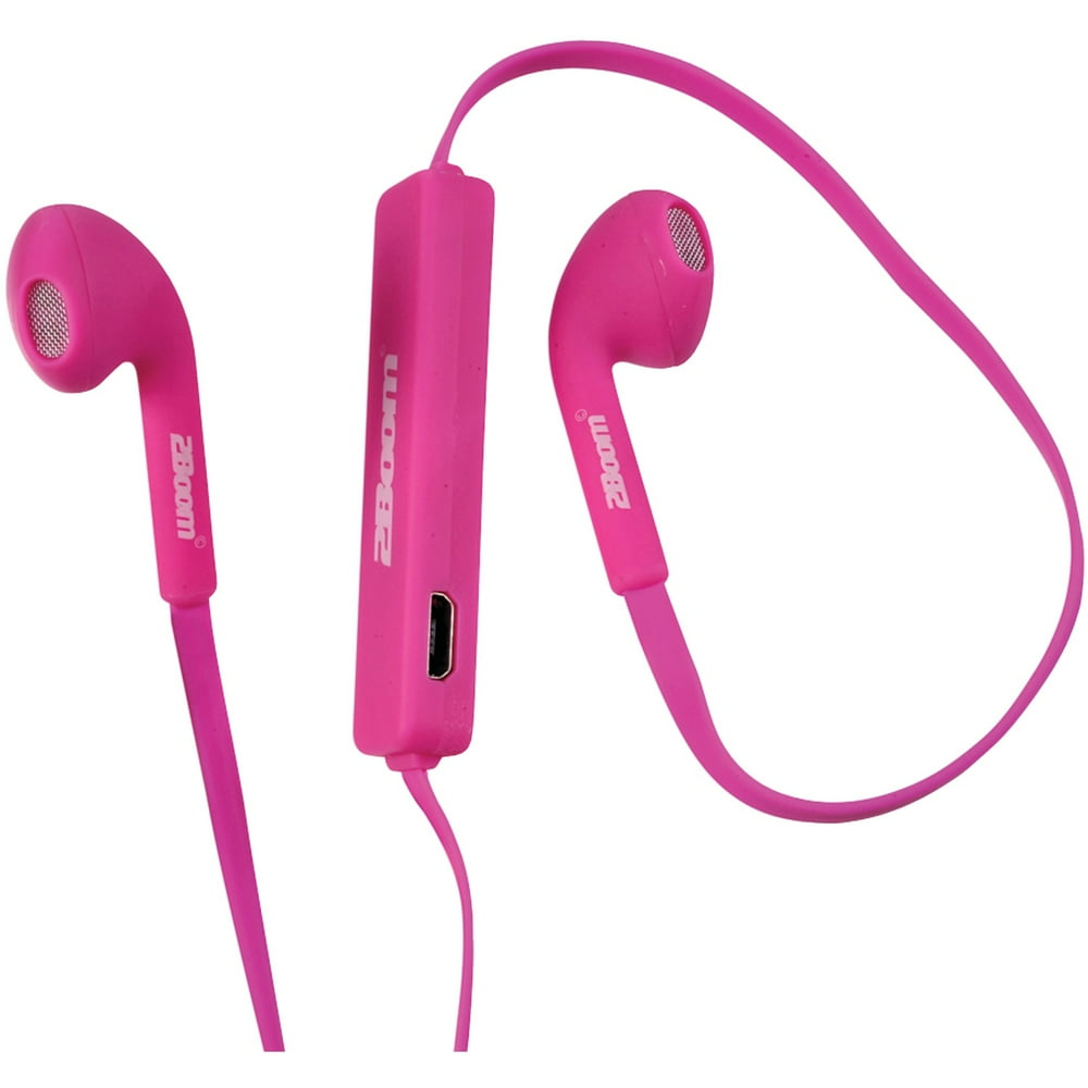 2BOOM EPBT690P Bluetooth NoiseCanceling Earbuds with Microphone (Pink