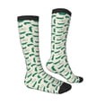 thumbnail image 4 of Lsque Cartoon Crocodile Printed Crew Socks Men's Women's LightWeight Thin Casual Calf Socks ,Knee High Socks,Cotton Socks, 4 of 9