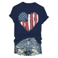 thumbnail image 6 of 1776 Patriotic Vintage Style USA 4th of July T-Shirt T-Shirt Navy,S, 6 of 6