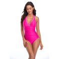 thumbnail image 2 of Traje de baño de una pieza sexy con escote en V para mujer, ropa de baño, 2 of 6