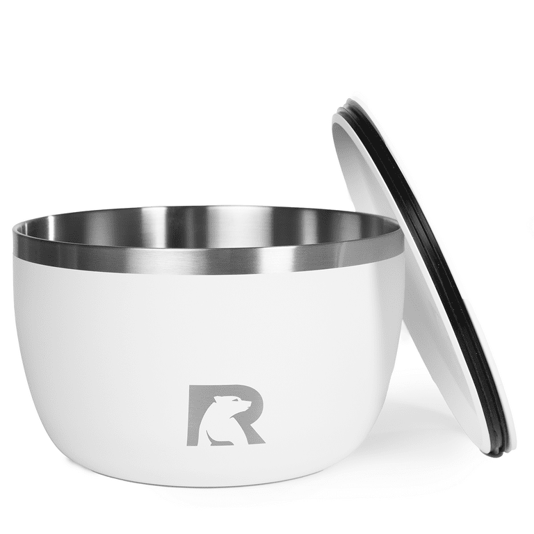 RTIC Anywhere Stainless Steel Bowl Set Of Two, Camping Bowls With Lids,  Vacuum Insulated, Stackable Durable Outdoor Dinnerware, Non Slip,  Dishwasher