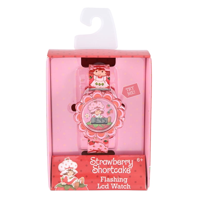Strawberry Shortcake Girls' Digital Light-Up Watch, Pink photo 2