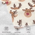 thumbnail image 3 of Cute Elk Pattern Bath Towel 100% Cotton Soft Thick High Absorbency Hand Face Towel Single Pack 16x28in, 3 of 7