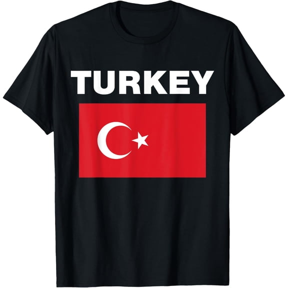 men and women can wear,Turkey Turkish Flag Heritage T-Shirt