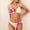 *Pink, variant on Women's Printed Slim Fit Two Piece Swimsuit , Fashion Push Up Bikini Set Pink,Womens Plus S