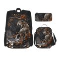 thumbnail image 1 of Easygdp Leopard On Tree Branch Mochila para Niños y Niñas con Set de Caja de Almuerzo y Estuche para Lápices 3 en 1, Mochila Escolar Estampada para Adolescentes, 1 of 7
