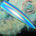 thumbnail image 3 of HEVIRGO Ultra-thin Multicolor Holographic Mirror Effect Nail Art Powder Chrome Pigment, 3 of 6