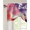 thumbnail image 2 of Tie Up Valance Curtain for Kitchen, Back To School Colored Pencil Rod Pocket Short Curtains Adjustable Tie-Up Shade Valances, Vintage Linen Window Treatment for Bathroom Living Room Bedroom, 2 of 7