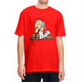 thumbnail image 3 of Camiseta de verano de Peanuts, Charlie Brown y Snoopy, camisetas de dibujos animados, ropa de calle, camisetas de algodón para hombre, camisetas de manga corta con estampado, 3 of 5