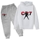 thumbnail image 4 of 2024 Ropa de fútbol para niños de primavera y otoño Idol CR7 2 sudaderas con capucha + trajes de pantalón Ropa deportiva informal para niños de 3 a 13 años, 4 of 5