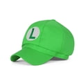thumbnail image 3 of Gorro Super Mario Luigi disfraz para niños 2 piezas 52-54 cm verde + rojo, 3 of 5