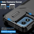 thumbnail image 6 of ELEHOLD for Moto G Play 4G 2024 Case,Military Grade Drop Protection Heavy Duty Non-slip Rugged Shockproof Protective Case with Slide Window Cover for Moto G Play 4G 2024,Black, 6 of 7