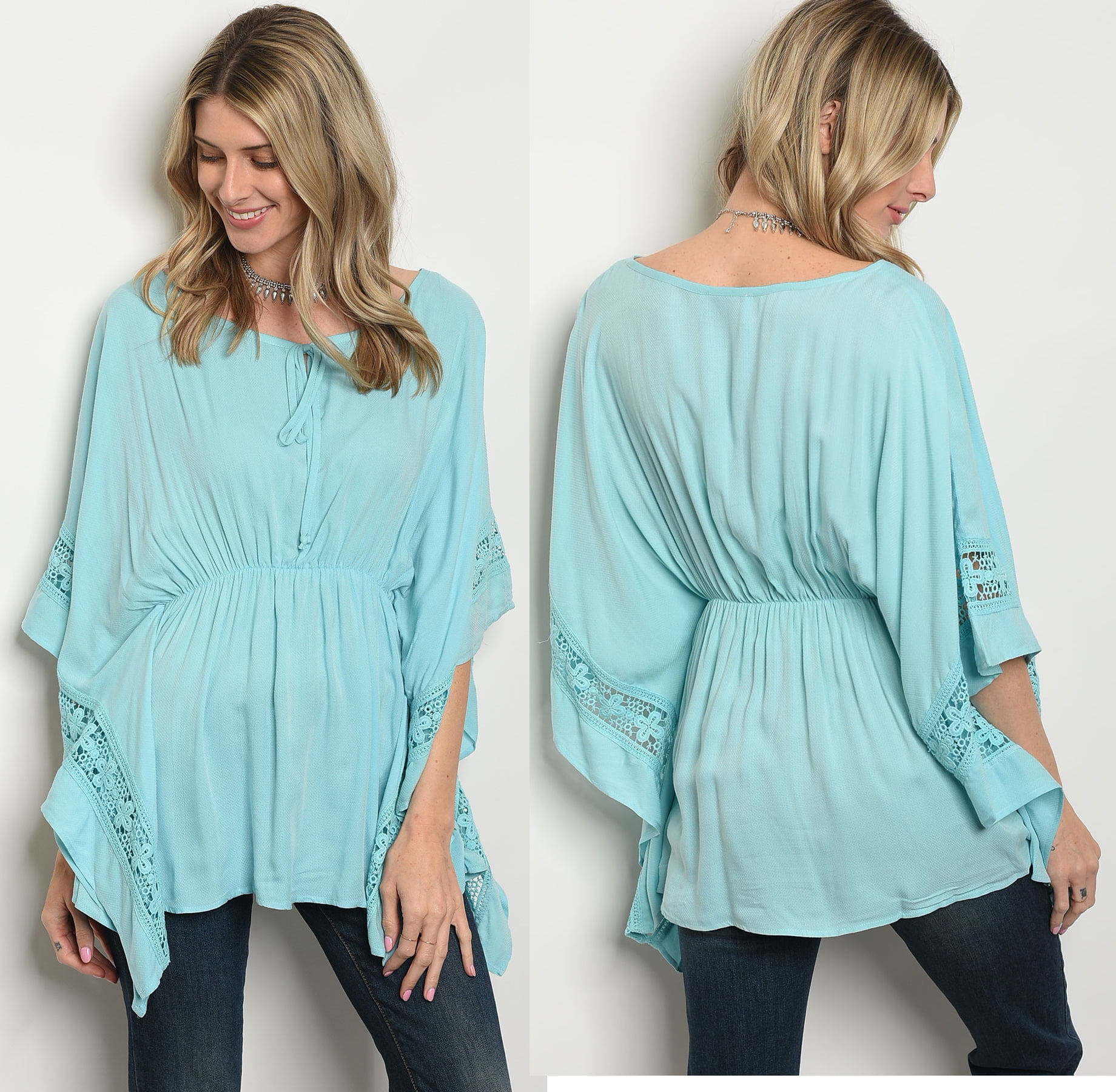 elastic waist tops for womens