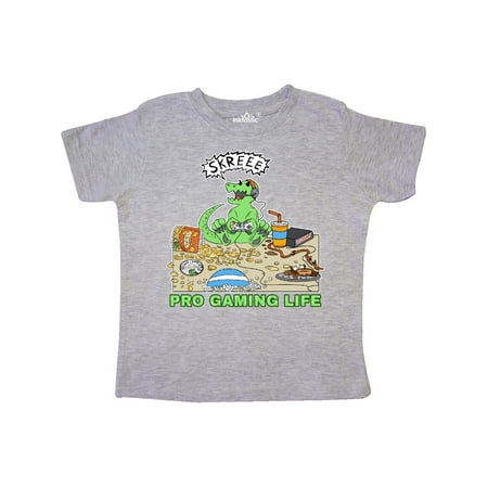 

Inktastic Pro Gaming Life Dino Gift Toddler Boy or Toddler Girl T-Shirt