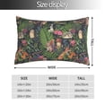 thumbnail image 2 of Pofeuu Forest Animals And Plants Print Polyester Microfiber Plush Pillowcases, Super Soft and Cozy Pillow Case Covers with Envelop Closure（Pillow core not included）-20"x30", 2 of 6