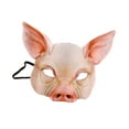 thumbnail image 4 of Máscara de animal de media cara Sunnimix Máscara de cerdo decorativa Blanco, 4 of 8
