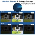thumbnail image 5 of Solar Lights Outdoor Solar Powered Outdoor Lights Solar Street Lights Pole Barn Commercial Parking Lot Lights Outdoor Dusk to Dawn Solar Security Flood Light Motion Sensor Remote Control Led Lamp, 5 of 9