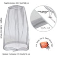 thumbnail image 3 of Head Net Mesh, Face Neck Netting From Insect Bug Bee Mosquito Gnats for Any Outdoor LoverGrey + Black, 3 of 8