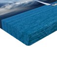thumbnail image 2 of Ambesonne Blue Fitted Sheet, Sailing After Storm Clouds, Twin XL Size, Blue Grey Blue White, 2 of 3