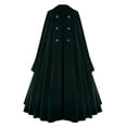 thumbnail image 2 of Hvyesh Medieval Hooded Cloak Renaissance Cape with Ruffled Shawl Collar Button Long Cloak for Women Men Halloween Cosplay, 2 of 5