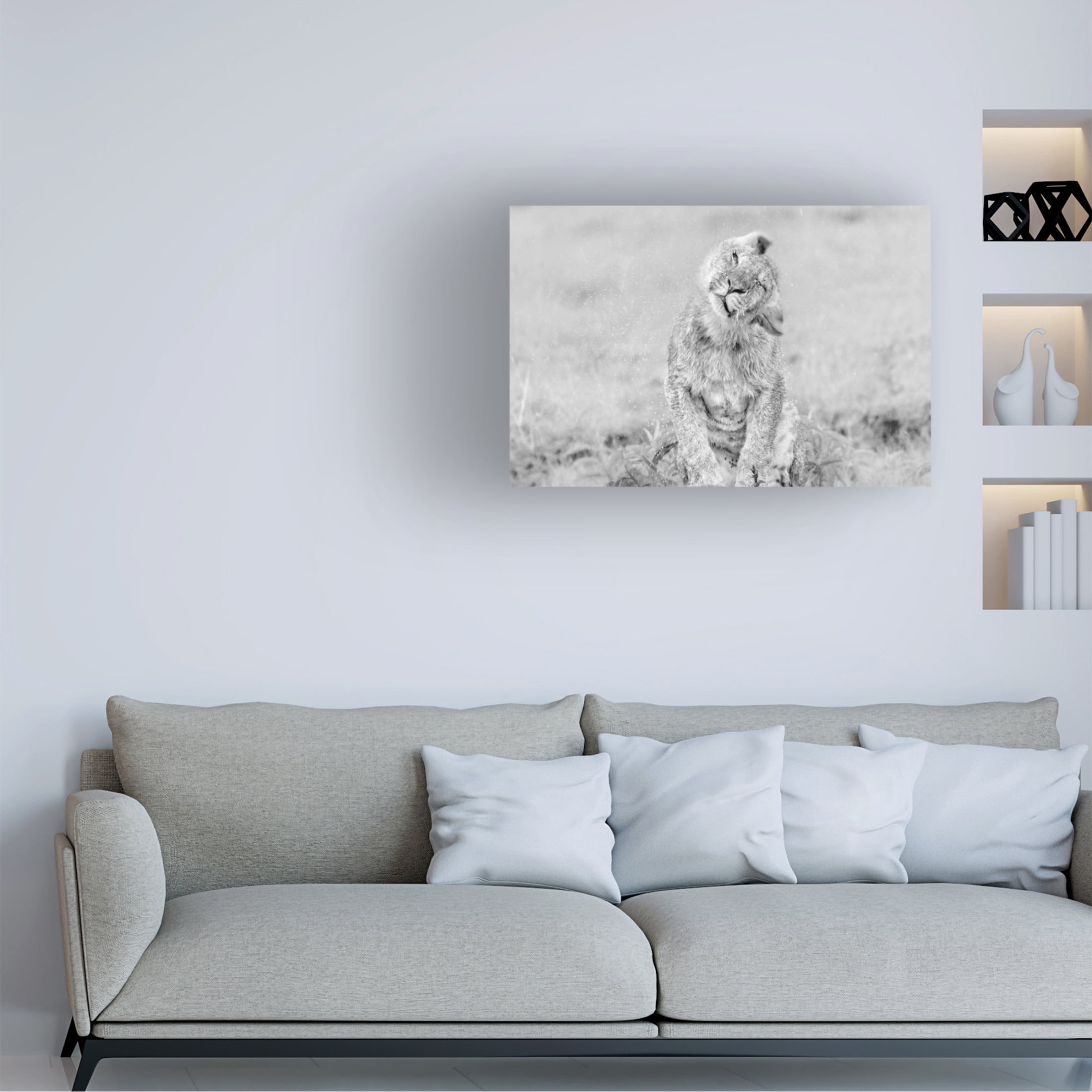Trademark Fine Art Jun Zuo In the Rain Canvas Wall Art