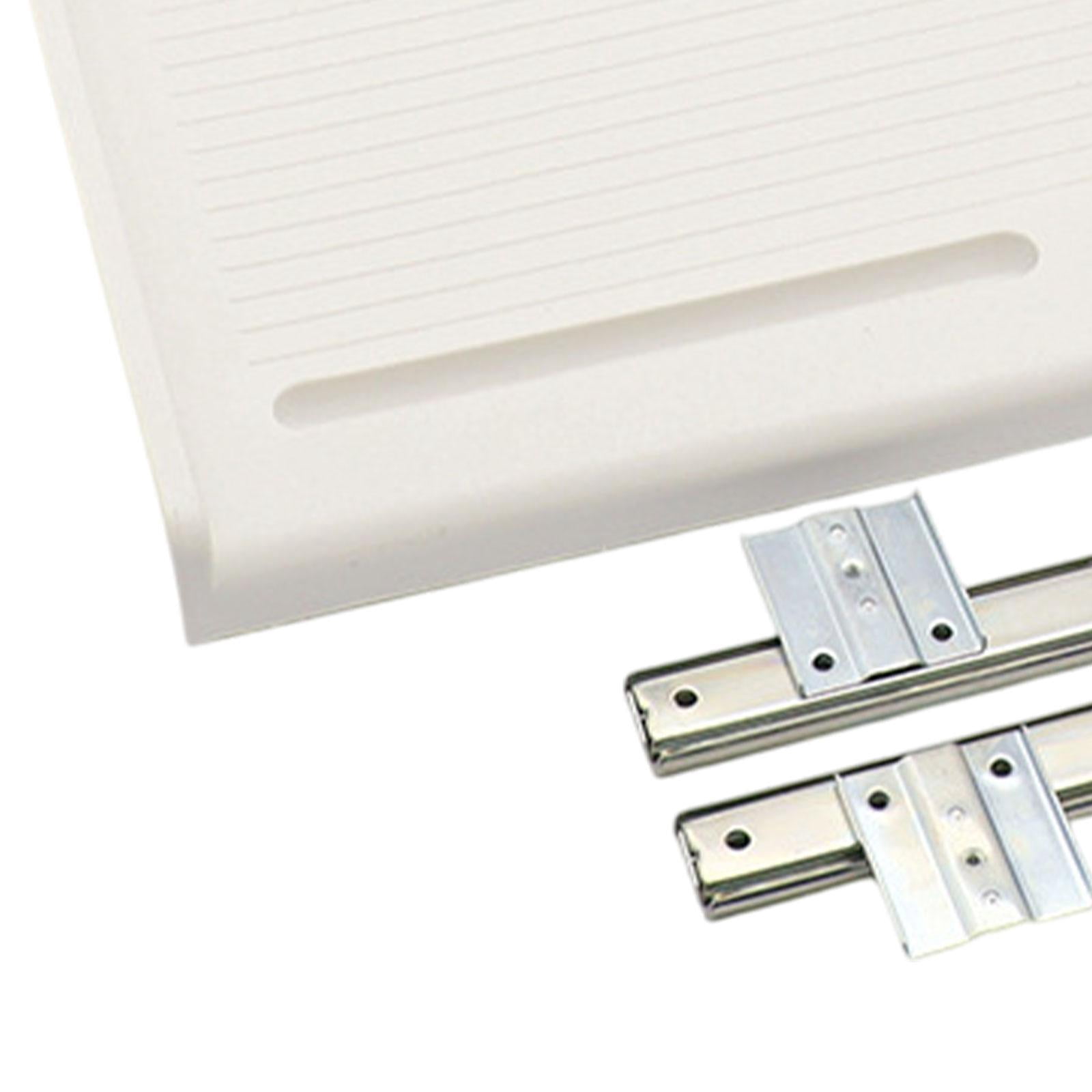 figatia under Desk PC Keyboard Drawer Tray Desktop Extender Replacement Saving Space Push and Pull Smooth 51.5x27cm Keyboard Organizer White 27mm W Rail