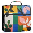 thumbnail image 5 of FORMRS Zipper Binder with Shoulder Strap 2-inch Ring 500 Sheet Capacity File Bag, Abstract Plants, 5 of 5
