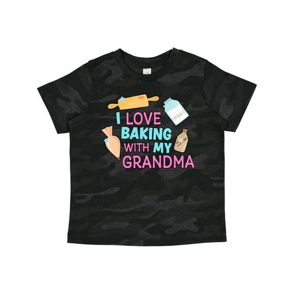 Inktastic I Love Baking with My Grandma Girls Toddler T-Shirt