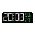 thumbnail image 2 of sruoe Alarm Clock, Digital Clocks, Clock Alarm Bedside, Clock Alarm Radio, Clock Alarm Digitalalarm, Mirror Digital Clock, Heavy Sleepers Alarm Clock, Plastic, 2 of 5