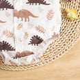 thumbnail image 7 of Hwmodou Baby Print Bodysuits Boys Cotton Blend Short Sleeve Cartoon Dinosaur Print Romper Bodysuits Gentleman Clothes Boys Themed Jumpsuit,6-12M, 7 of 7