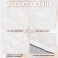 thumbnail image 2 of Scheam White Bra Liners,3 Pack Breathable Under Breasts Pads,Reusable Absorbent Sweat Pads,17 x 3 Inch Washable Breasts Liners,for Women Absorb Sweating Breastfeeding, 2 of 7