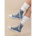 thumbnail image 2 of Women Lace Up Zip Side High Top Skate Shoes, Sporty Outdoor Sneakers, 2 of 4