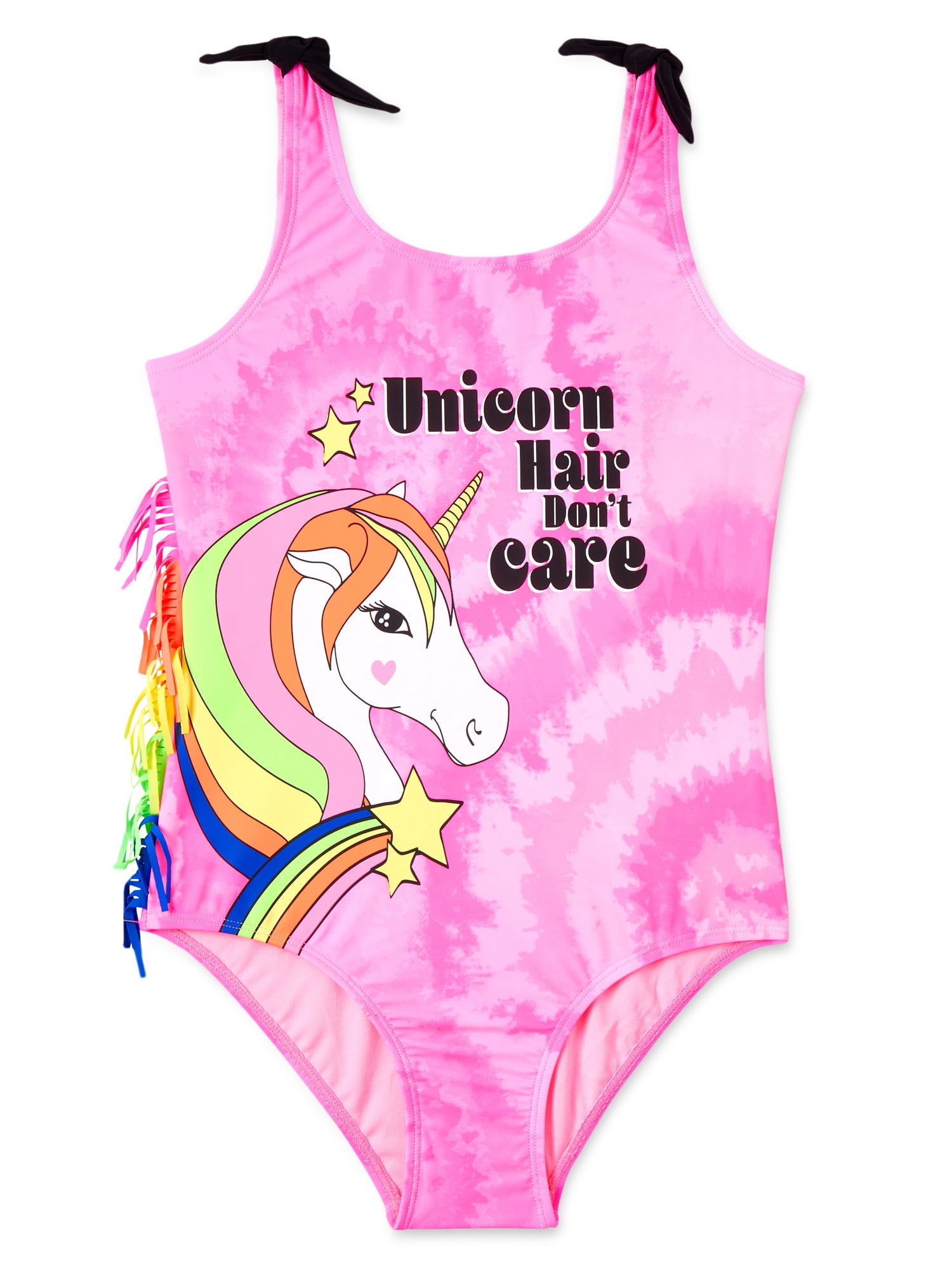 PRIMARK GIRLS I WISH I WAS A UNICORN SWIMMING COSTUME SWIMSUIT NEW ALL AGES PINK 