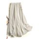 thumbnail image 1 of Pantalones de pierna recta estilo chino retro para mujer, pantalones casuales holgados y adelgazantes de cintura alta y finos de verano, 1 of 4