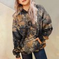 thumbnail image 4 of Staki Girl's Camo Hoodies Long Sleeve Oversized Sweatshirts Hoodie Pullovers Streetwear Trendy 2-12Y(Dark Gray,4-5 Years), 4 of 7