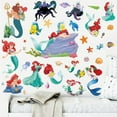 thumbnail image 5 of 48 PCS For Ariel Theme Wall Stickers – Cartoon Character PVC Removable DIY Wall Decals for Boys Girls Bedroom, Living Room, Playroom Decor, 9.84x17.72 Inch, 4 Sheets Set, 5 of 5