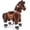 Chocolate, variant on PonyCycle Kid-Powered Unicorn Ride-On Toy, No Battery, Smooth Wheels, Ages 4-7, Pink, U402